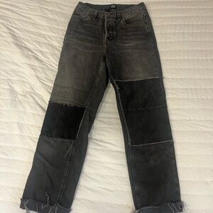 BDG Black and Gray Patchwork Jeans